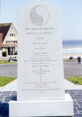 29th Division monument Omaha Beach, Sam Rosenbaum